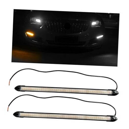 2 PCS Exterior Car LED Lights Flexible LED Daytime Running Light 13.5 Inches