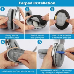 Ear Pads for Bose QuietComfort 35 ii, Premium Softer Leather Replacement Pads…