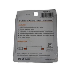 Azco Technologies Video Balun AZBLN202 1 Channel Passive Video Transceiver