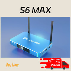 2025 SuperBox S6 Max Media Player Smart Box TV Box No monthly fees