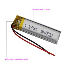 2pcs 3.7V 300mAh 1.11Wh Li-polymer Li Battery 601240 Lipo For Bluetooth Pen GPS
