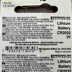 2 x SUPER FRESH Panasonic CR2032 CR 2032 Lithium Battery 3V Coin Cell Exp. 2033