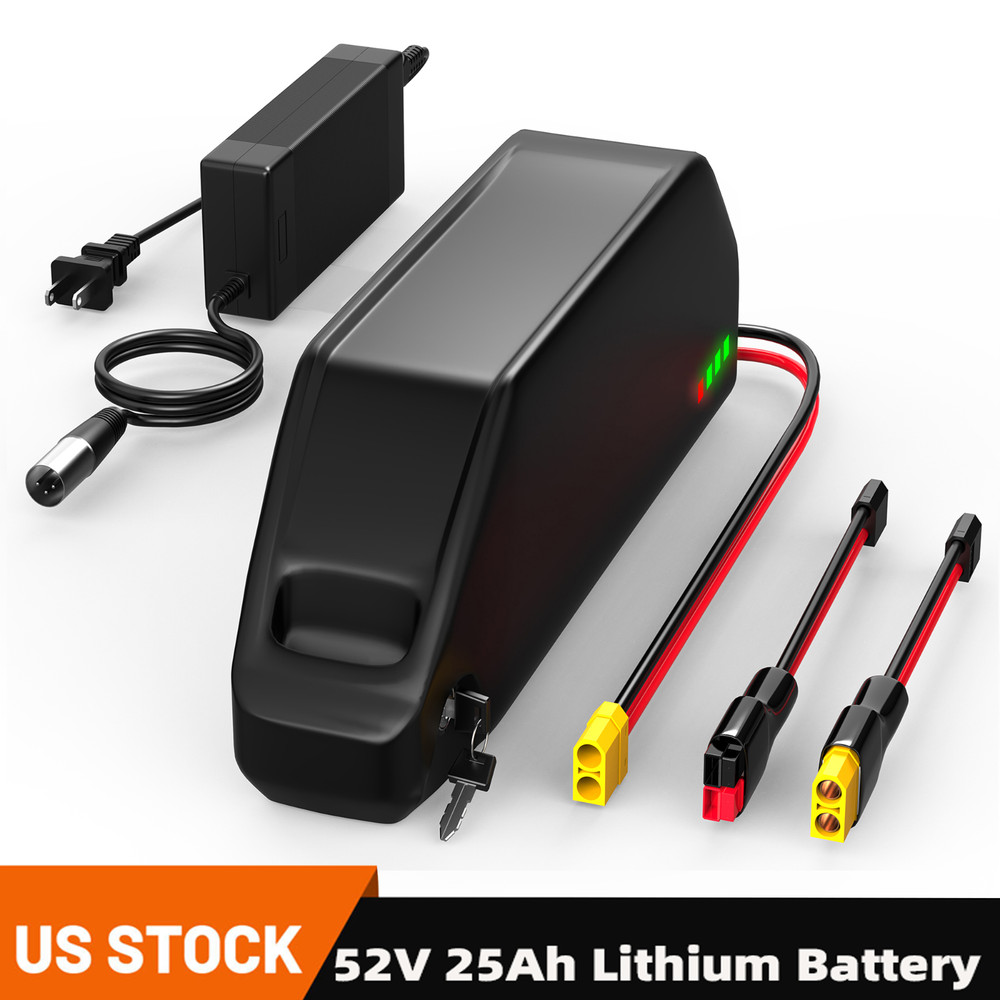 52V 25Ah Lithium Ebike Battery Polly Battery 50A BMS 100W-2600W Charger