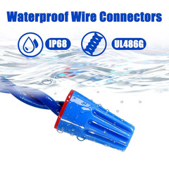 15PCS Waterproof Wire Electrical Connectors 22Awg-8Awg,Outdoor Seal Electrical T