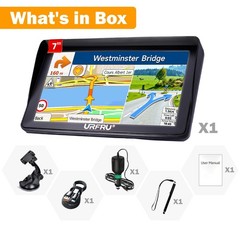 URFRU GPS Navigator for Car Truck 7-Inch 2025 Offline Maps Lifetime Free Updates