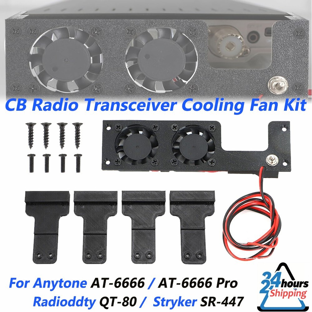 CB Radio Transceiver Fan Kit For AnyTone AT-6666 / AT-6666 PRO / Radioddity QT80