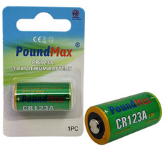 PoundMax CR123A 3.0v Lithium Camera Battery – 3 Count