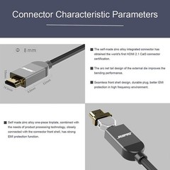 RUIPRO 8K HDMI Ultra High Speed Certified Cable 6 Feet 48Gbps 8K60Hz 4K120Hz …