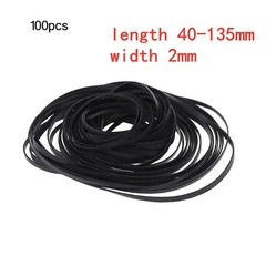 100 Pcs Rubber Tape Recorder Belt Cassette Player Drive Belts Replacement