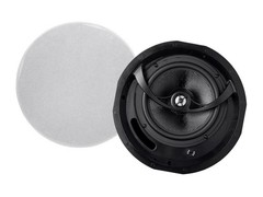 Monoprice 2-Way Carbon Fiber In-Ceiling Speakers – 8in (Pair) W/ Angled Drivers