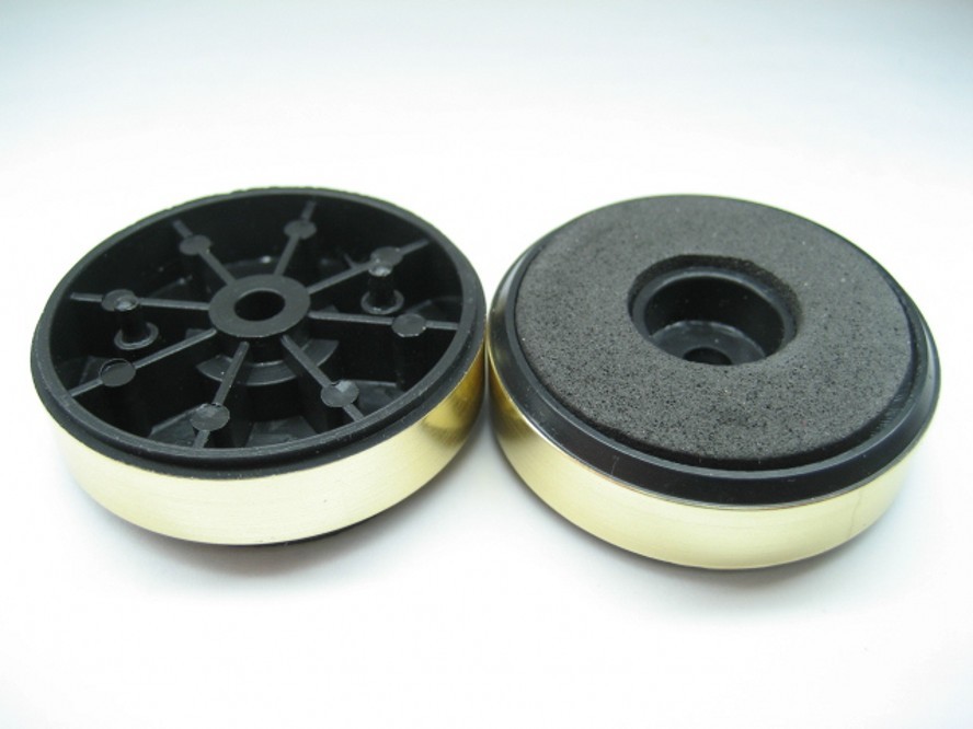 4pcs 40*10mm Golden Speaker Isolation Feet mats HiFi Amplifier Stand Pad Audio