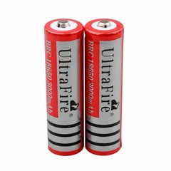 Rechargeable Battery 3.7V Button Top 3000mAh I8650 Batteries Cell for Flashlight