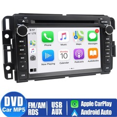 Car Radio Stereo DVD CD Carplay Navi For GMC Sierra Yukon Acadia 2007-2013