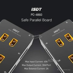 ISDT PC-4860S Lipo Battery Charger 1-8S XT60 Safe Parallel Charge Board Balance
