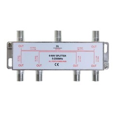 6 Way Bi-Directional 5-2300 MHz Indoor and Outdoor Waterproof Coaxial Antenna…