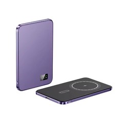 LIEFOX Magnetic Wireless Power Bank Fast Charging Ultra Thin Li-Polymer Battery