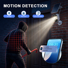 XVIM WiFi Solar Wireless Home Camera Security System Outdoor Camera 2K Monitor