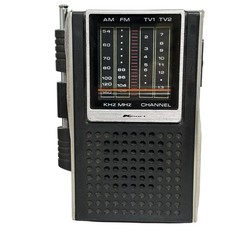 Kmart AM-FM TV-1 TV-2 Pocket Radio Hong Kong 31-56