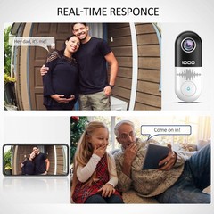 iDOO Smart Home Wired Video Doorbell & Chime – 1080p HD Night Vision 2-Way Audio
