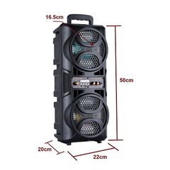 3000W Portable Bluetooth Party Speaker Sub woofer Heavy Bass Sound System w/ Mic
