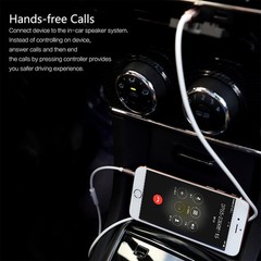 3.5mm Aux Auxiliary Male To Male Stereo Audio Cable In-line Control Cell Phone
