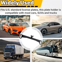 Backup Camera License Plate Mount, Rear Camera Back up Bracket, Universal Car