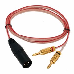 XLR Male 3-pin to Deluxe 4mm Banana Plug Audio Cable Speaker Amplifier 1~20FT