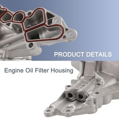 Engine Oil Filter Housing w/Cooler Assembly Compatible with Mercedes Benz W203