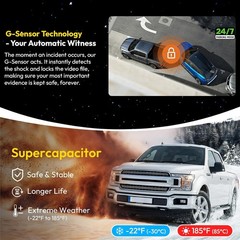 4K Dash Cam Chevy Silverado 1500 2022-2026, 2500 HD/3500 HD 2024-2026 Camera GPS