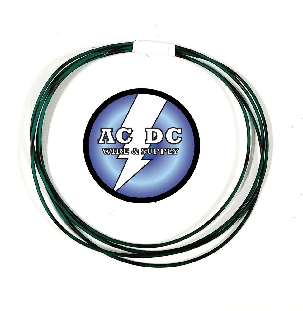 AUTOMOTIVE WIRE 22 AWG HIGH TEMP TXL WIRE GREEN WITH RED STRIPE 25 FT COIL