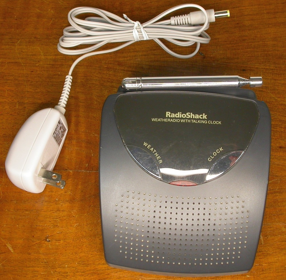 Vintage Collectible Radio Shack 12-256 Weather Radio With Talking Clock