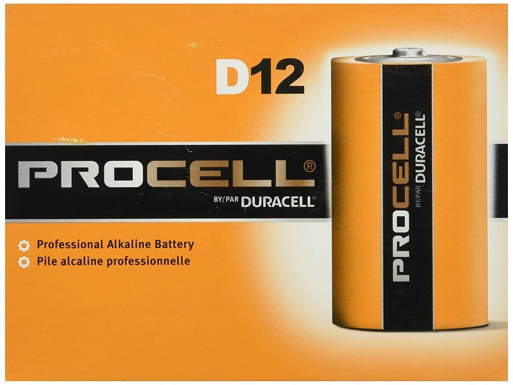 Duracell Procell D PC1300 1.5V 12Ah Alkaline Battery – 12 Pieces