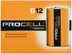 Duracell Procell D PC1300 1.5V 12Ah Alkaline Battery – 12 Pieces