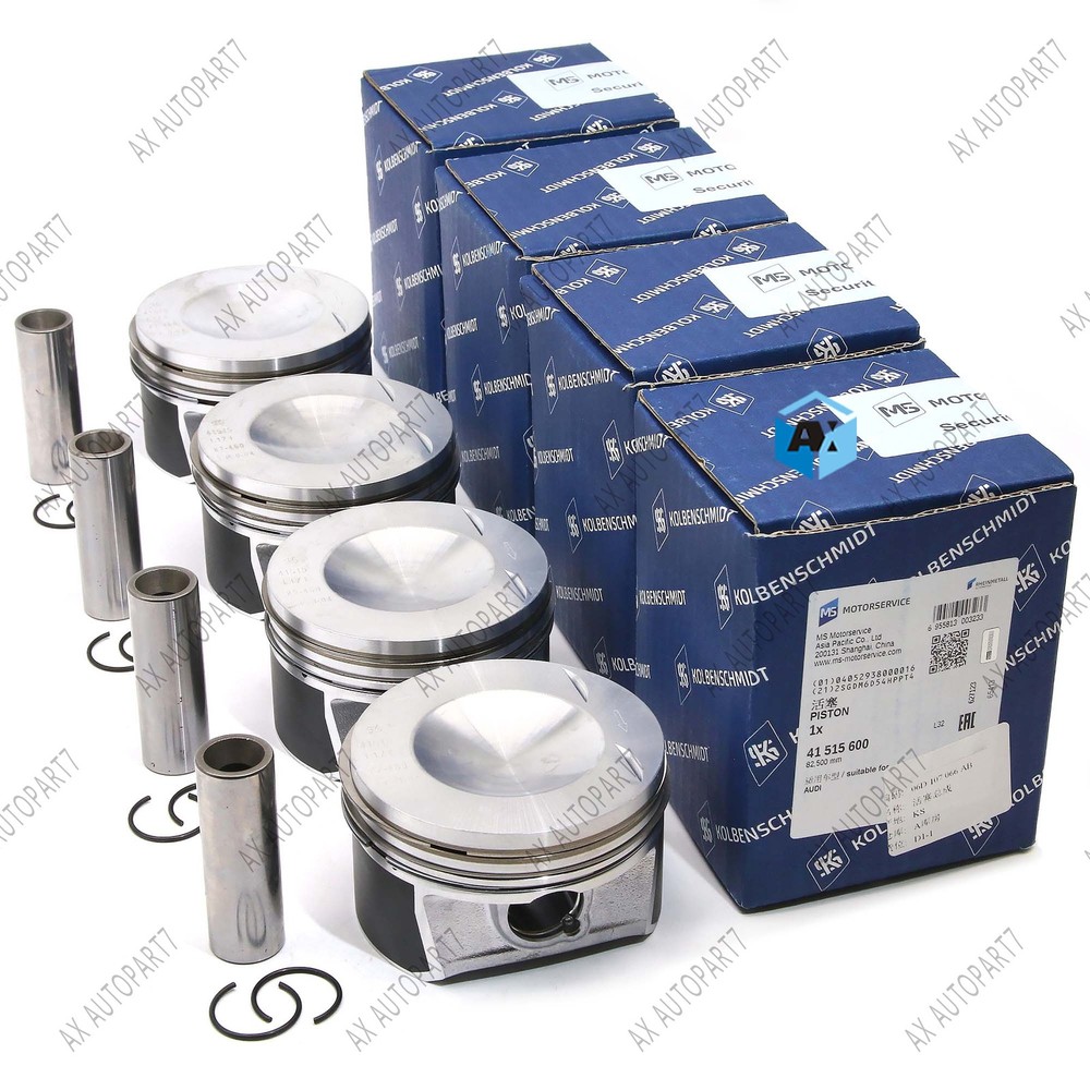4x KS Pistons & Rings Φ20mm / 82.5mm For VW GTI MK5 MKV Audi A3 A4 2.0T BPY BWA