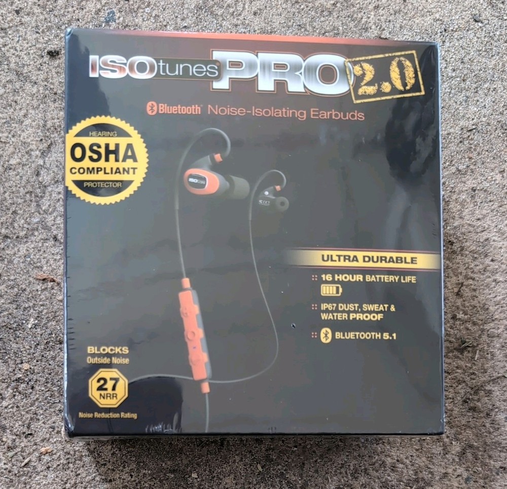 BRAND NEW ISOtunes PRO 2.0 – Noise Isolating Bluetooth Earbuds