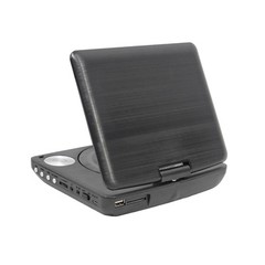 Proscan Elite Portable 7″ Swivel Screen DVD Player SD Card Slot 2.5 Battery BLK