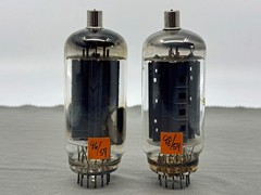 Matched Pair Sylvania 6LB6 Beam Power Amp Vacuum Tube Tests NOS on TV-7U
