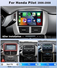 Apple CarPlay For Honda Pilot 2006-2008 Car Radio Stereo GPS Navi Android 15 BT