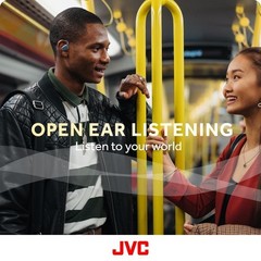 Jvc Nearphones Open Ear True Wireless Headphones, BT 5.4, up to 26 Hours – Black
