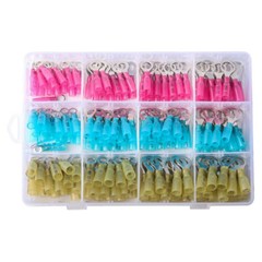180Pcs Heat Shrink Wire Crimp Connectors AWG 22-10 Ring Terminals Waterproof Kit