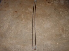 3 FT UHF Slim Jim Antenna Body?  Curved Aluminum Body Bolts Washers Nylon Nuts