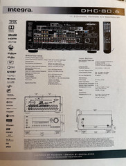Integra DHC 80.6 11.2 Ch THX Ultra 2 Certified Preamp / Processor