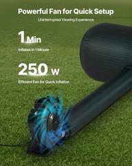 VEVOR 16 ft Inflatable Movie Screen 16:9 600D Movie Projection with Portable Bag