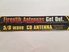 Firestik Firefly FL4 Black 4 ft Flex Fiberglass CB Radio Antenna w/ tuneable tip