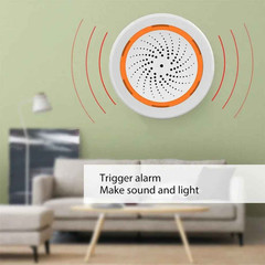 Tuya ZigBee Smart Siren 90dB Sound Light Alarm NAS-AB02BT USB