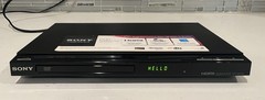 SONY UPSCALING SINGLE DISC SLIM DVD PLAYER DVP-SR500H NO REMOTE Tested & Working