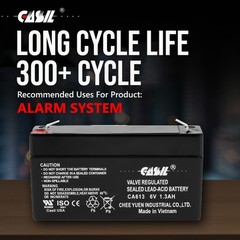 Casil 6V 1.3Ah Replacement Battery Compatible with UltraTech UT612 IM-612