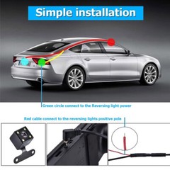 1080P HD Rearview Mirror Car DVR Dual Dash Cam Camera Front Rear Video Recorder
