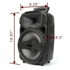 8” 1000W Portable FM Bluetooth Speaker Subwoofer Heavy Bass Sound System Party