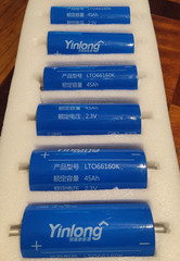 6PC Yinlong, NEW, Grade A 2.3V 45Ah Iron Titanate Battery Cell LTO LTO66160K*
